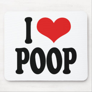 Jag älskar Poop Musmatta