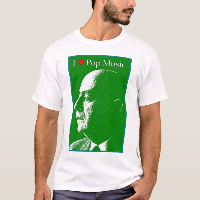 Jag älskar popmusik tee (Framsida)