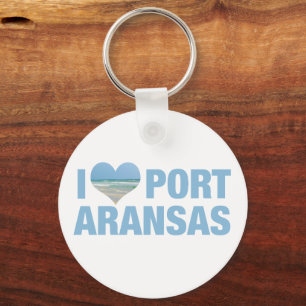 Jag älskar Port Aransas Nyckelring