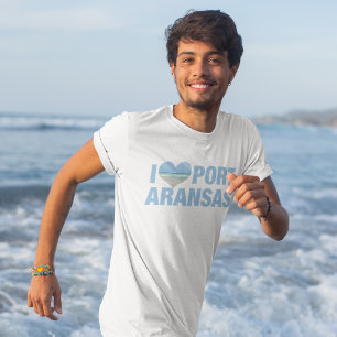 Jag älskar Port Aransas söta Texas-strand T Shirt