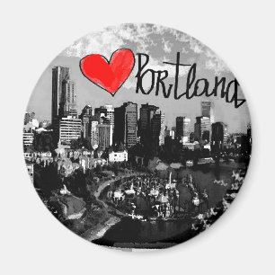 Jag älskar Portland Magnet
