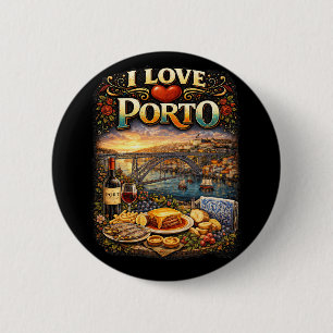 Jag älskar Porto Knapp
