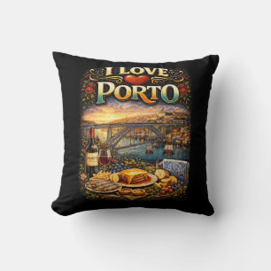 Jag älskar Porto Kudde