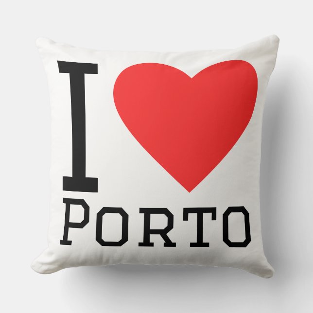 Jag älskar Porto  Kudde (Framsida)