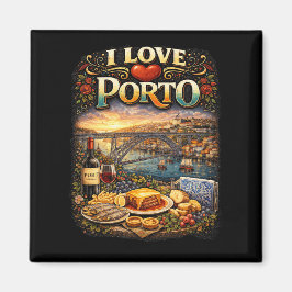 Jag älskar Porto Magnet