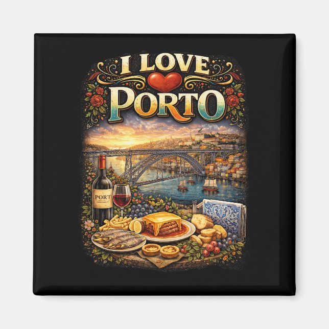 Jag älskar Porto Magnet (Framsidan)