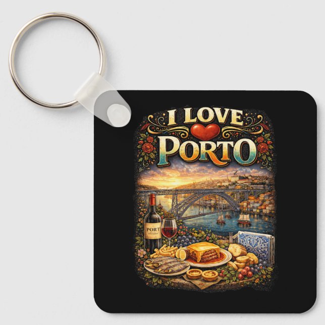 Jag älskar Porto Nyckelring (Framsida)
