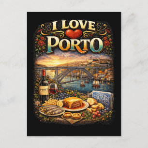 Jag älskar Porto Vykort