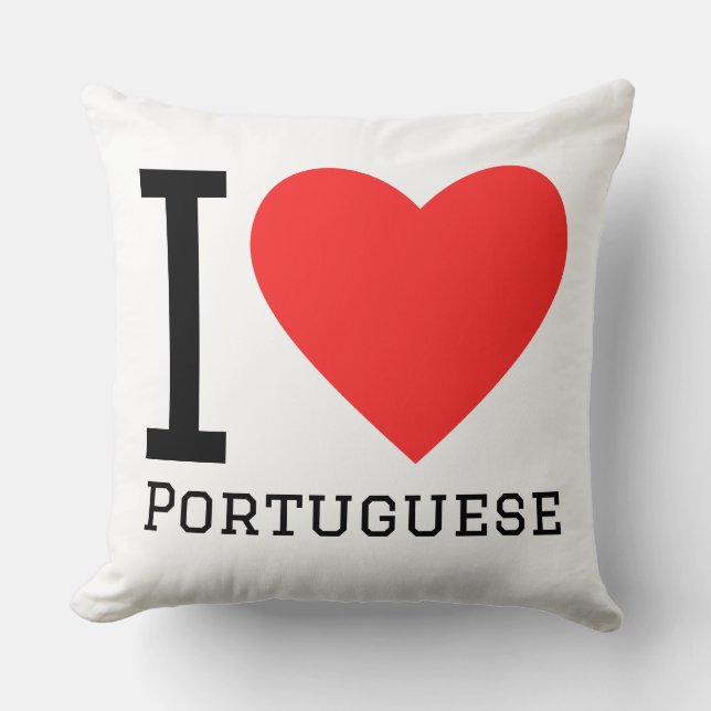 Jag älskar portugisiska  kudde (Framsida)