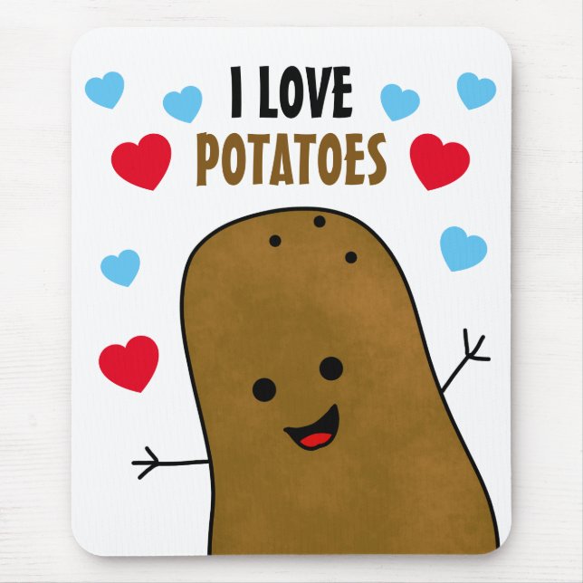 Jag älskar potatis musmatta (Framsidan)