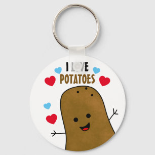 Jag älskar potatis  nyckelring