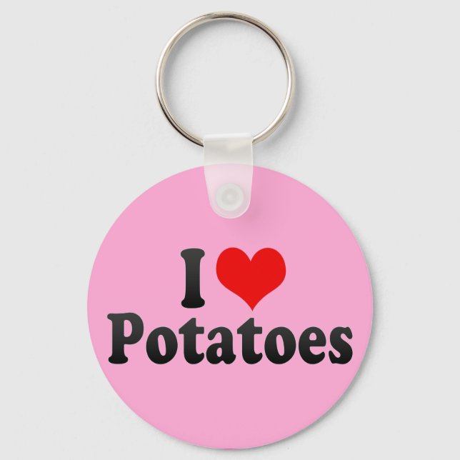 Jag älskar potatis nyckelring (Framsida)