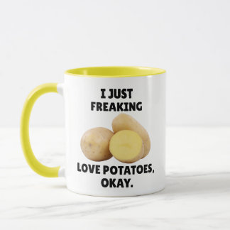 Jag Älskar Potatis Så Katt Mugg