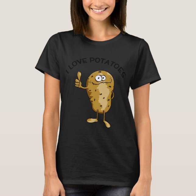 Jag älskar potatis t shirt (Framsida)