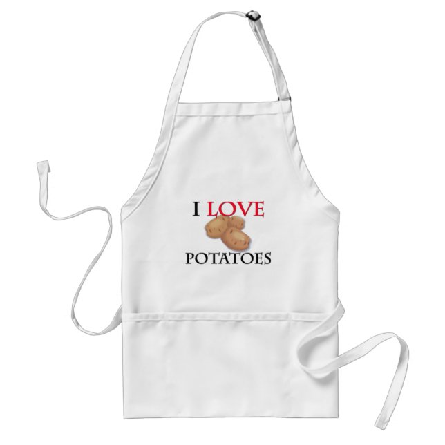 Jag älskar potatisar förkläde (Framsidan)