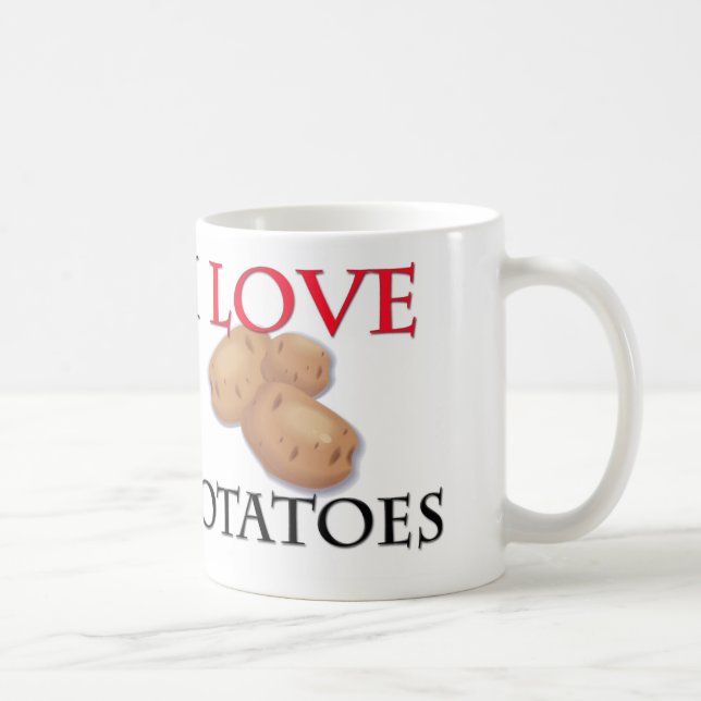 Jag älskar potatisar kaffemugg (Höger)