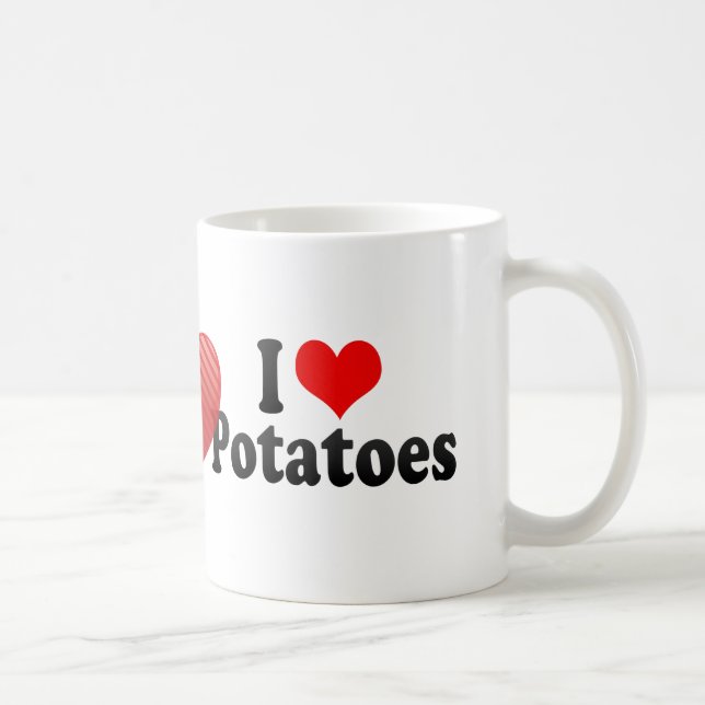 Jag älskar potatisar kaffemugg (Höger)