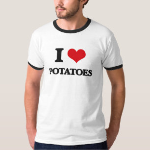 Jag älskar potatisar t shirt