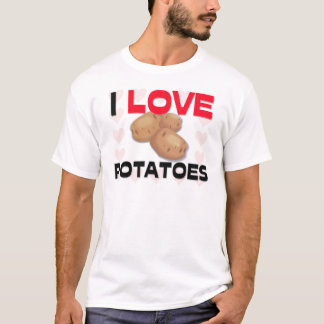 Jag älskar potatisar t-shirt