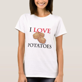 Jag älskar potatisar tee shirt