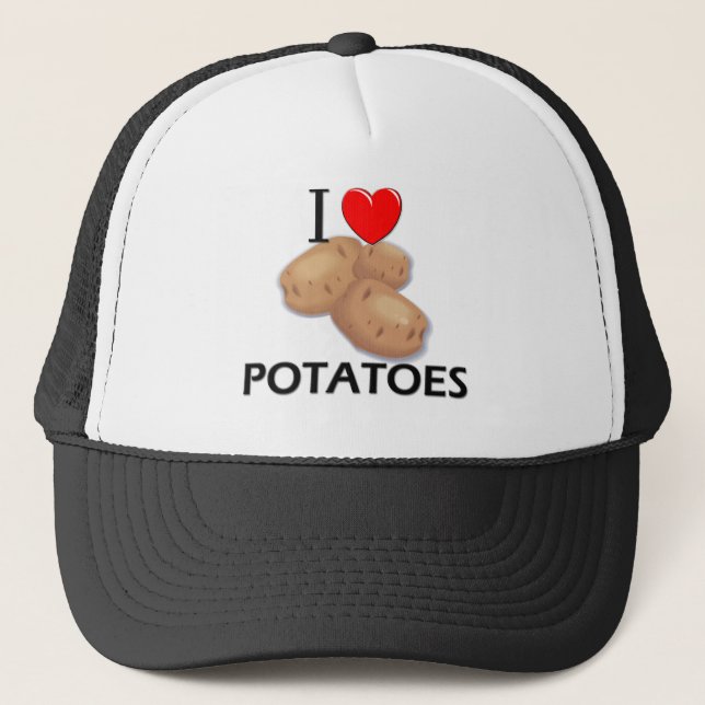 Jag älskar potatisar truckerkeps (Framsida)
