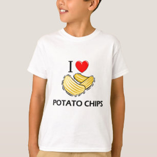 Jag älskar potatischiper t-shirt