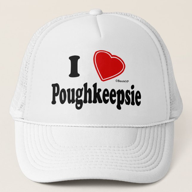 Jag älskar Poughkeepsie Truckerkeps (Framsida)
