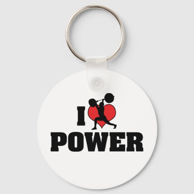 Jag älskar Power Nyckelring (Framsida)