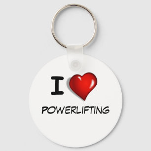 Jag älskar Powerlifting Nyckelring
