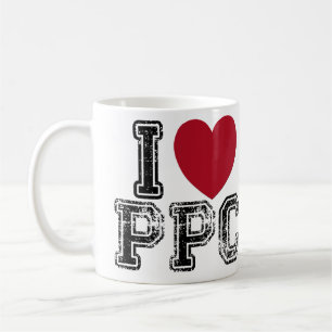 Jag älskar PPC-kaffemuggen Kaffemugg