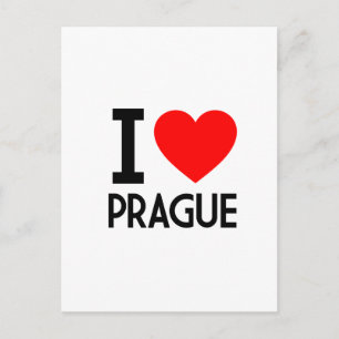 Jag älskar Prag Vykort