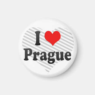 Jag älskar Prague, den tjeckiska republiken Magnet