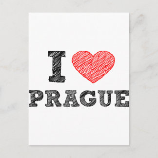 Jag älskar Prague Vykort