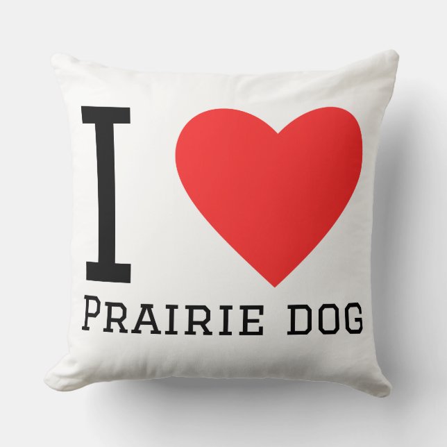 Jag älskar präriehund kudde (Framsida)
