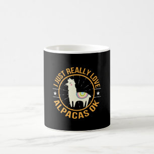 Jag älskar precis egentligen AlpacaskärlekAlpaca Kaffemugg
