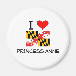 Jag älskar Princess Anne Maryland Magnet
