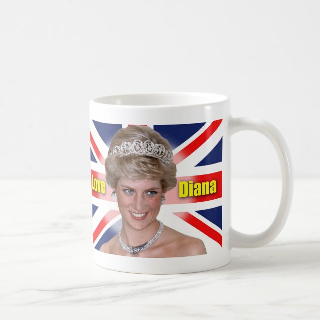 Jag älskar Princess Diana Kaffemugg (Höger)