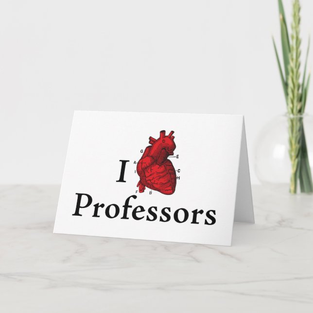 Jag älskar professorer tack kort (Framsida)