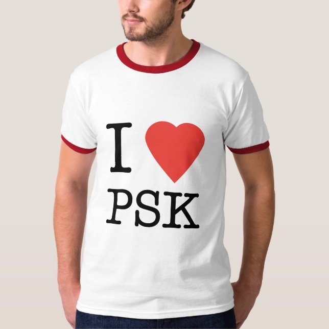 Jag älskar PSK-T-tröja Tee Shirt (Framsida)