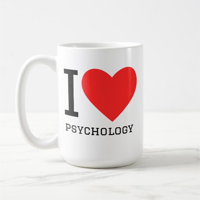 Jag älskar psykologi  kaffemugg (Vänster)