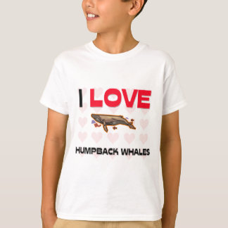 Jag älskar puckelryggval t shirt