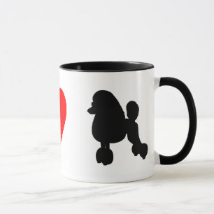 Jag älskar pudelmuggen mugg