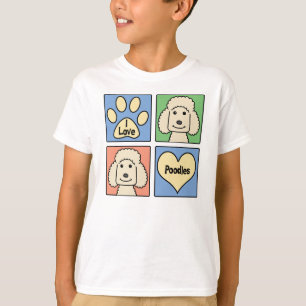 Jag älskar pudlar t shirt