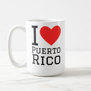 Jag älskar Puerto Rico Kaffemugg