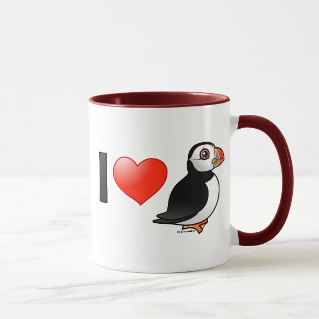 Jag älskar Puffins Mugg (Höger)