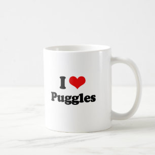 Jag älskar Puggles Kaffemugg