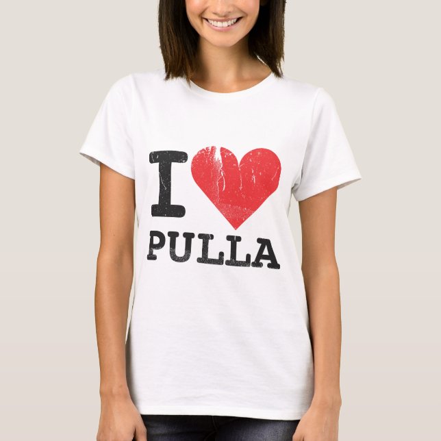 Jag älskar Pulla T-shirt (Framsida)
