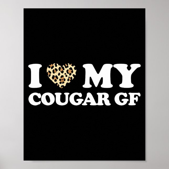 Jag älskar puma-flickvän present puma gf gåvaJag ä Poster (Framsidan)