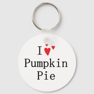 Jag älskar pumpapajen nyckelring