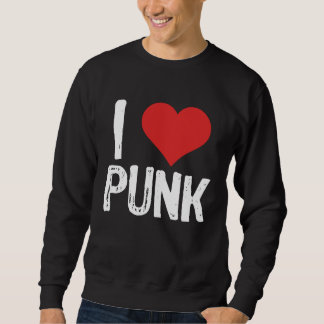 Jag älskar punk lång ärmad tröja